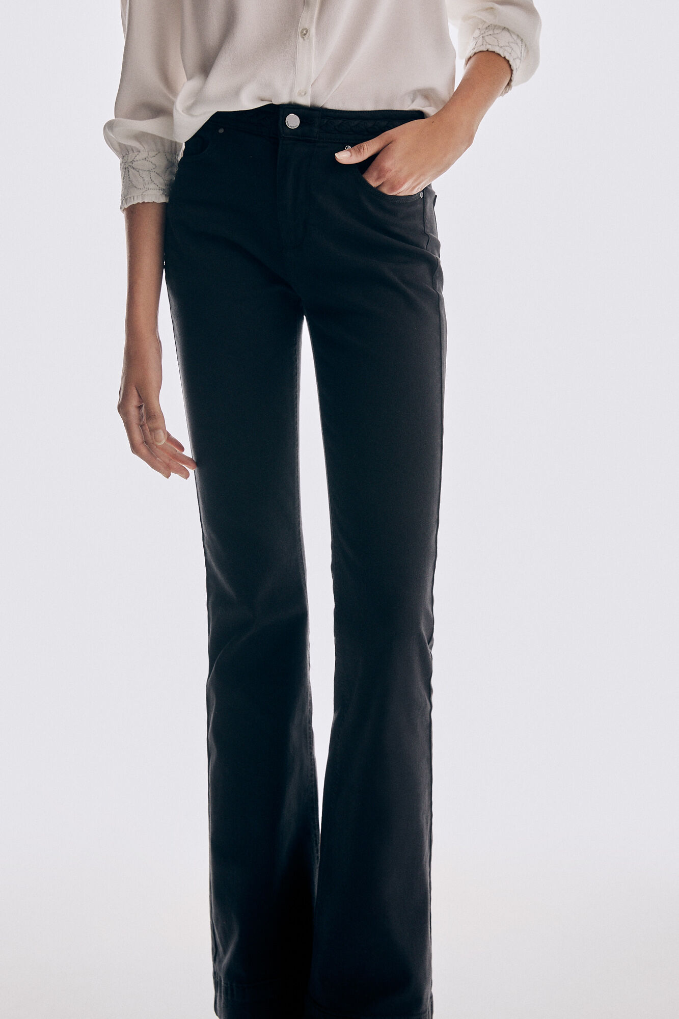 Pedro del Hierro Flared jeans Black