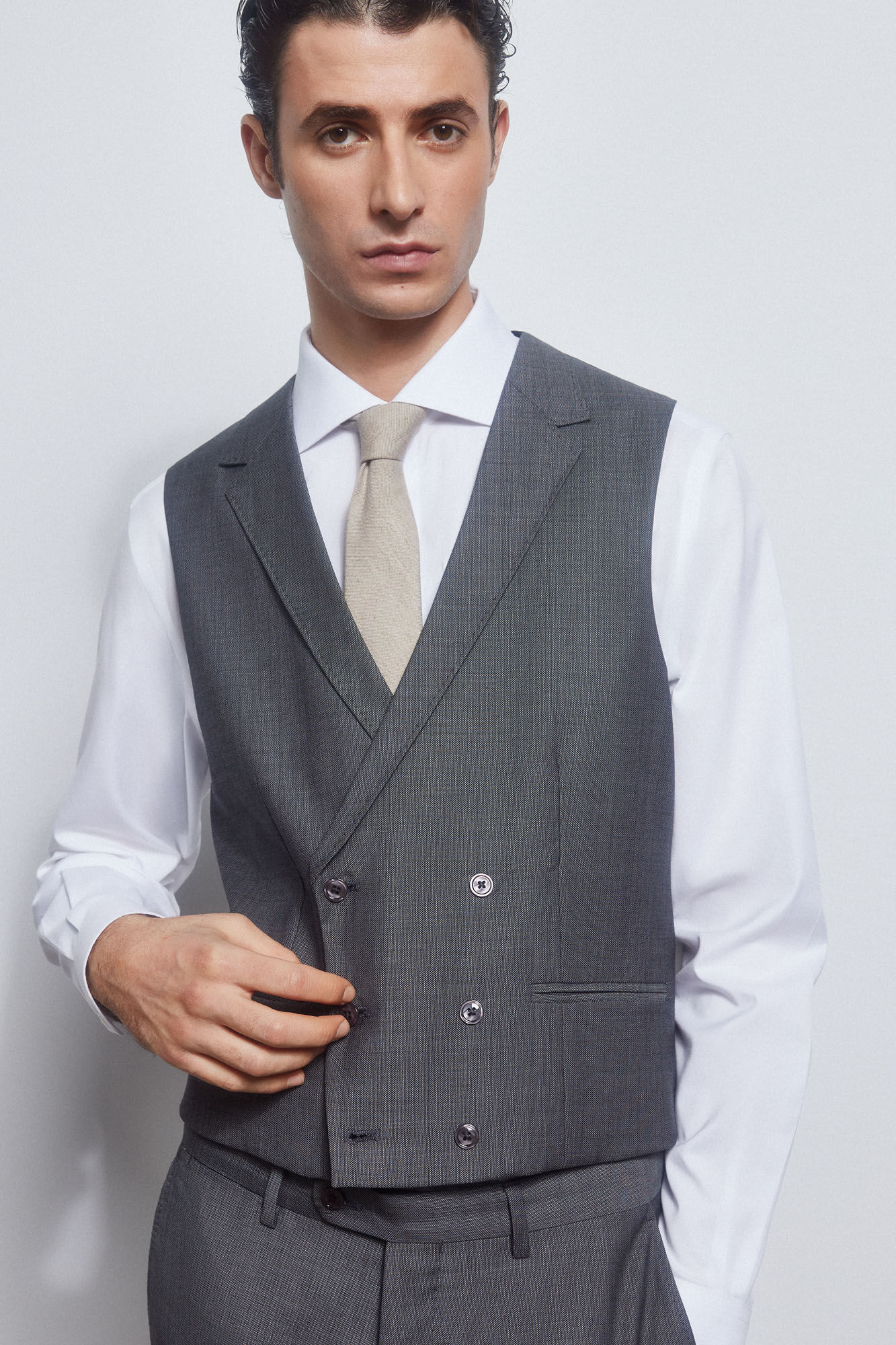 Pedro del Hierro Grey waistcoat Grey