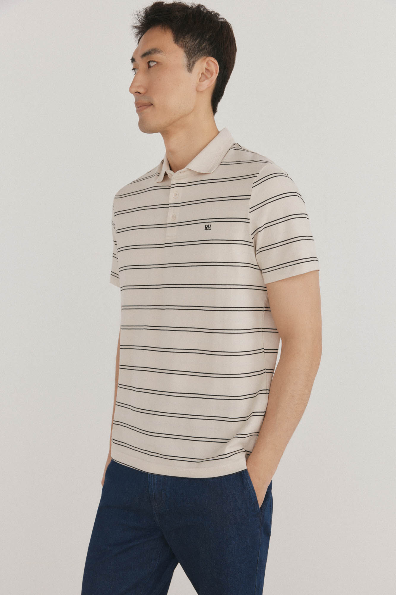 Pedro del Hierro Striped polo shirt