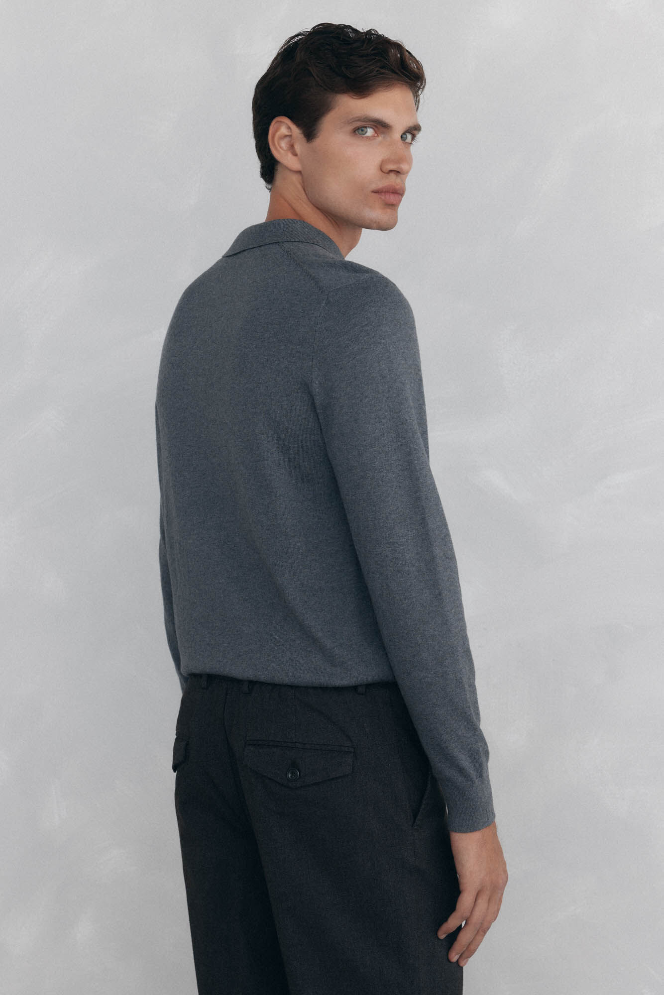 Pedro del Hierro Camisola gola polo Cizento