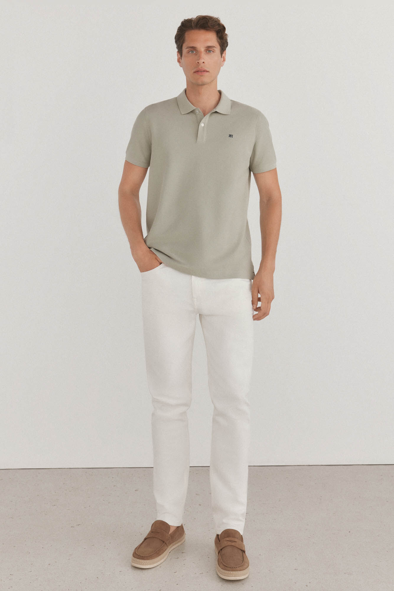 Pedro del Hierro Essential slim polo shirt