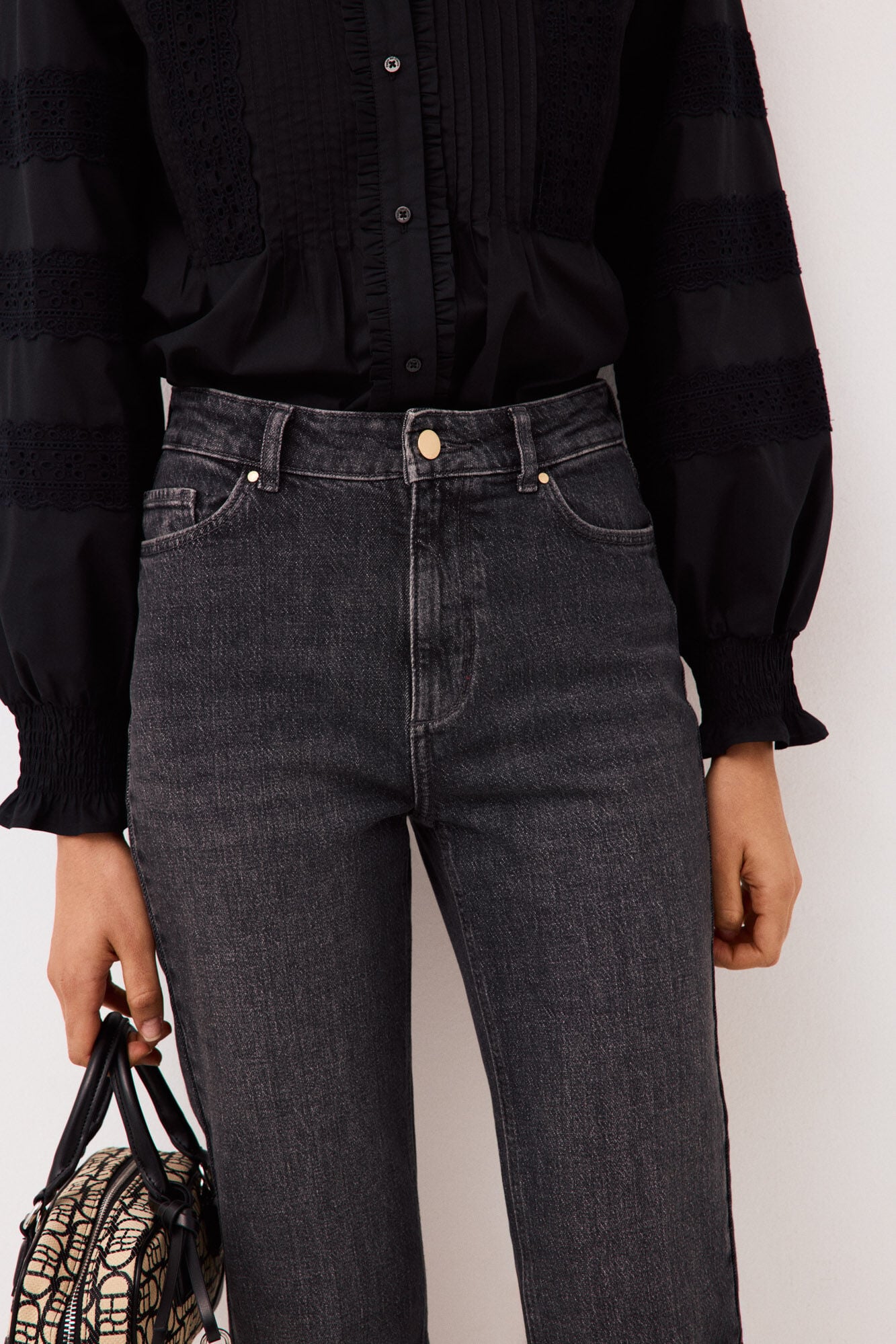 Pedro del Hierro Basic straight jeans Grey