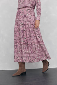 Pedro del Hierro Printed midi skirt floors