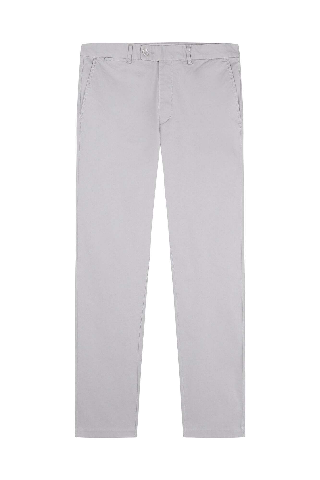 Pedro del Hierro Structured slim fit chinos Grey
