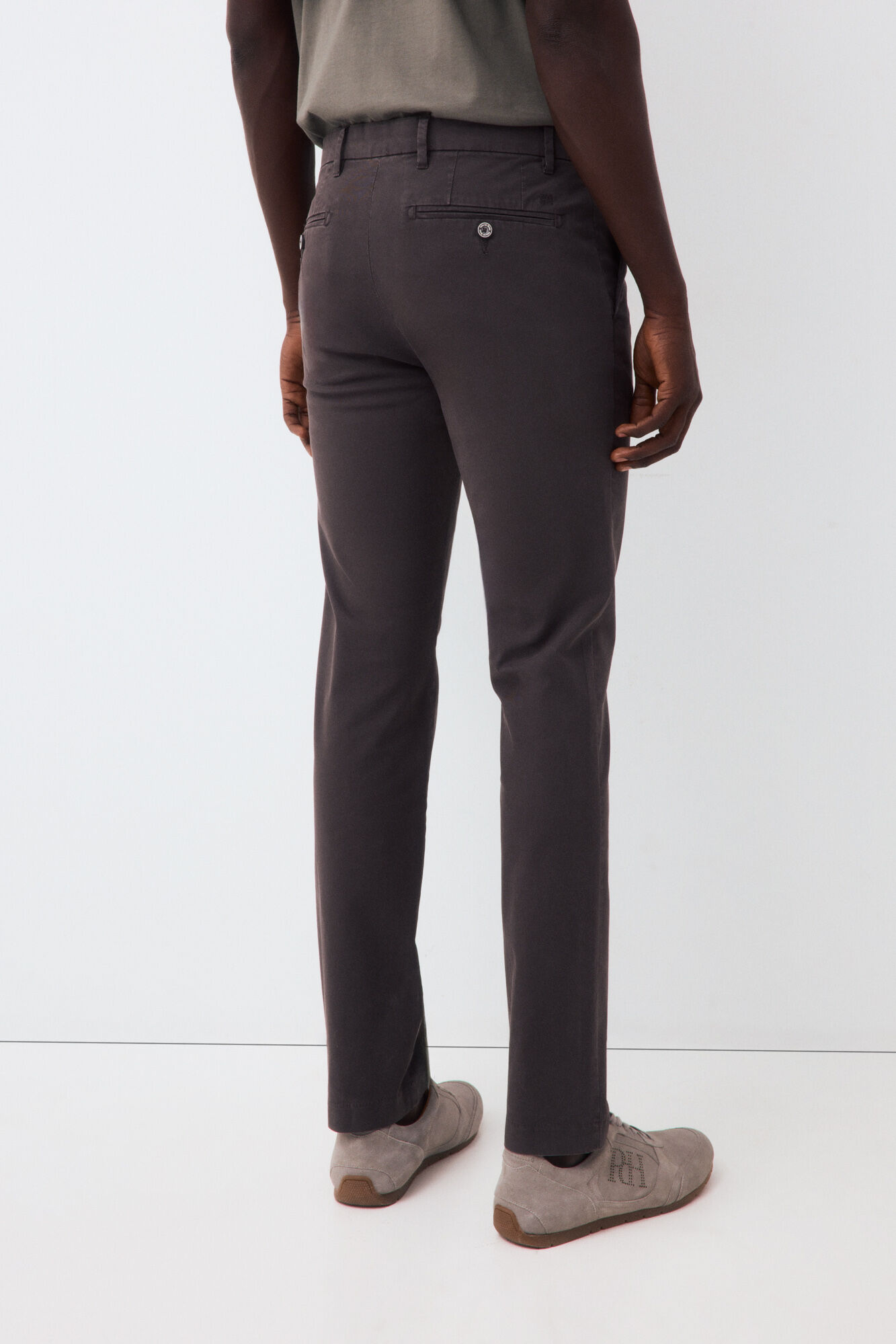 Pedro del Hierro Cal&ccedil;as chino premium slim Cizento