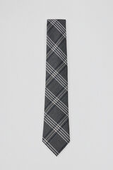 Pedro del Hierro Natural silk tie Grey