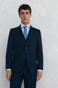 Pedro del Hierro Tailored fit blue back structured blazer