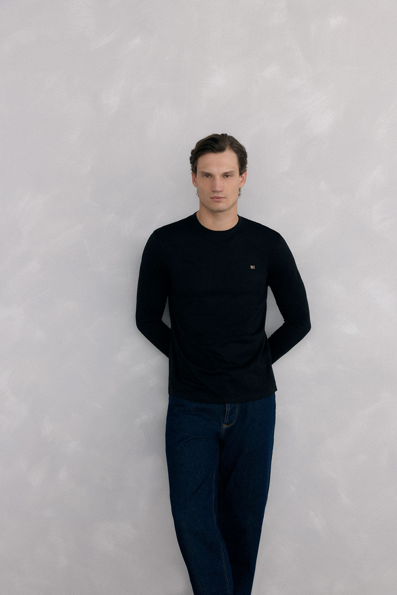 Pedro del Hierro Long-sleeved basic T-shirt