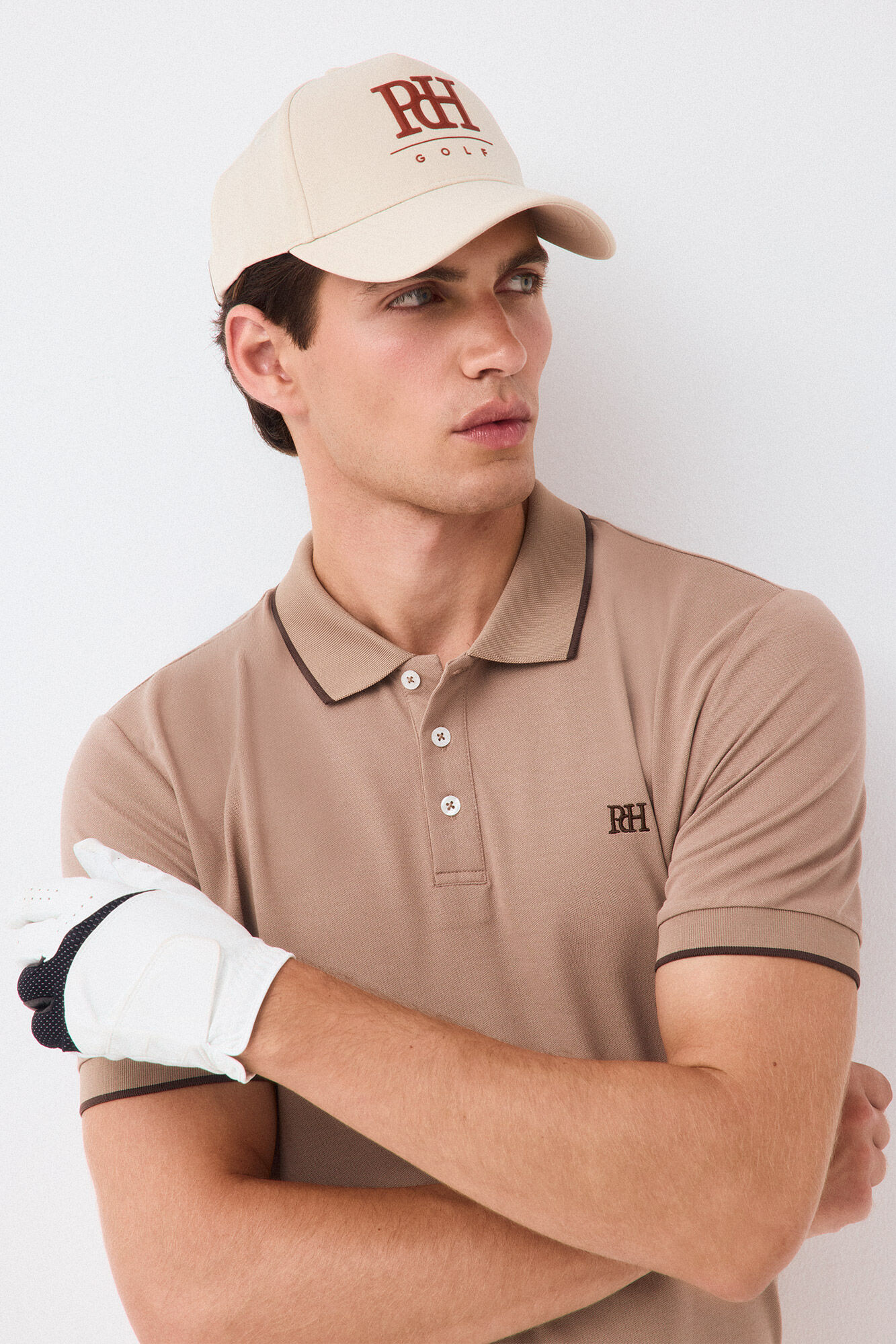 0 Gorra visera golf Beige
