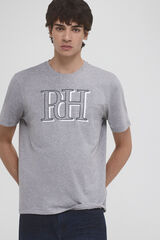 Pedro del Hierro Camiseta logo Gris