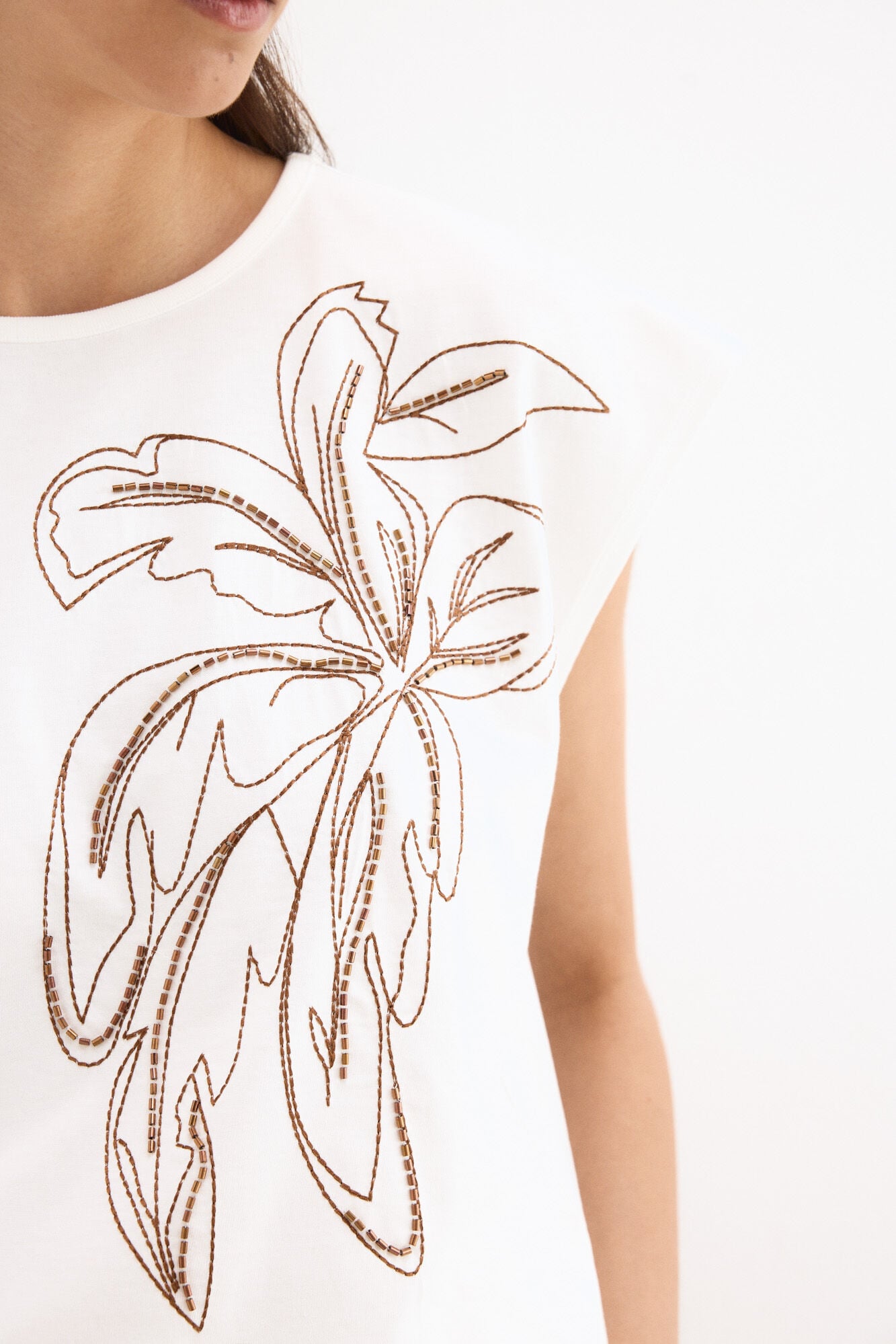 Pedro del Hierro Short sleeve T-shirt with logo on the leg White