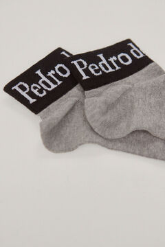 Pedro del Hierro Plain ankle socks Grey