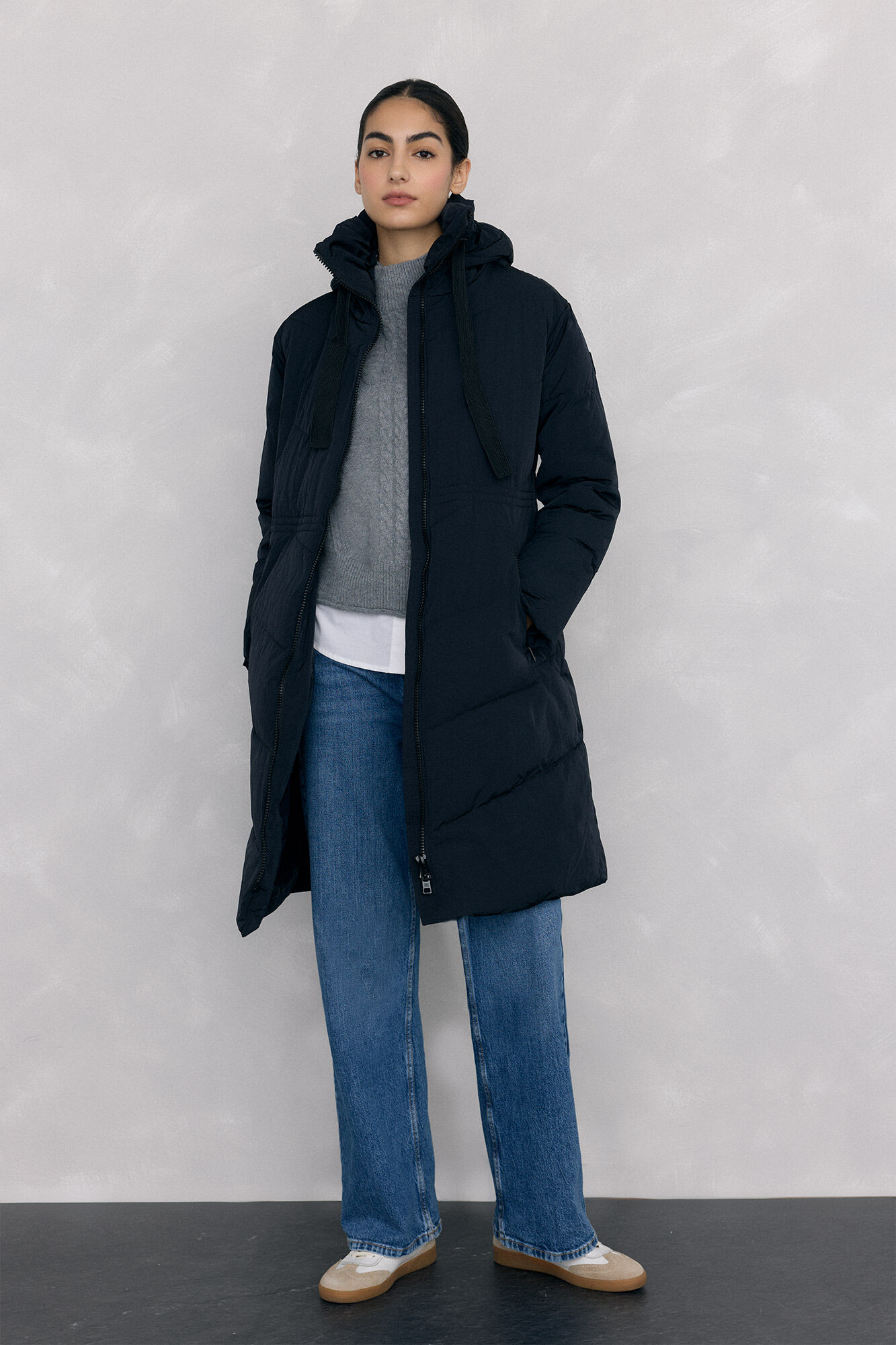 Pedro del Hierro Parka comprida capuz