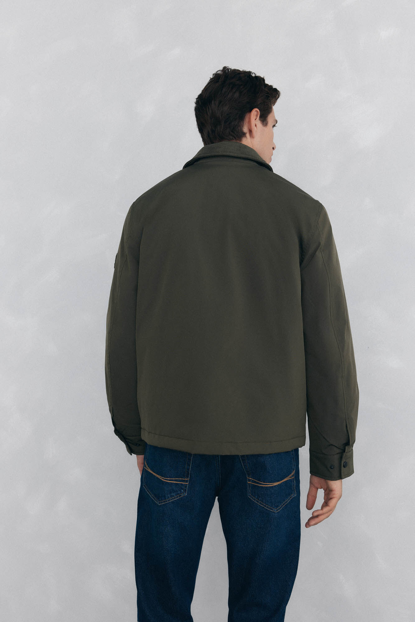 Pedro del Hierro Jacket with leaf neck Green