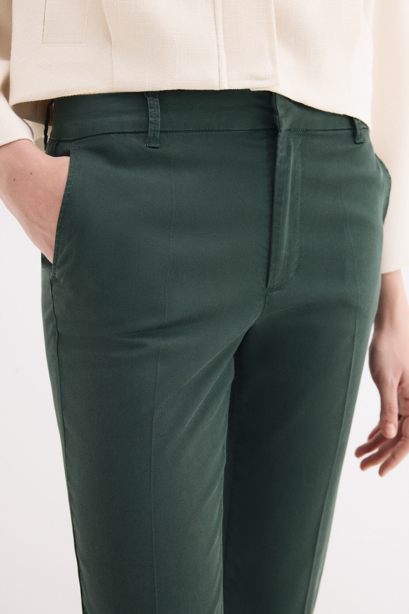 Pedro del Hierro Slim classic trousers Green