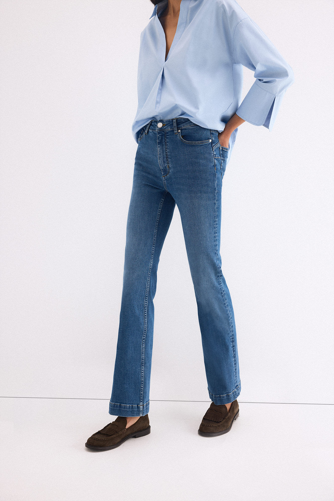 Pedro del Hierro Push up flare jeans Blue