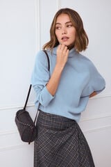 TFP by Tamara Falc&oacute; Oversize funnel neck jumper Blue