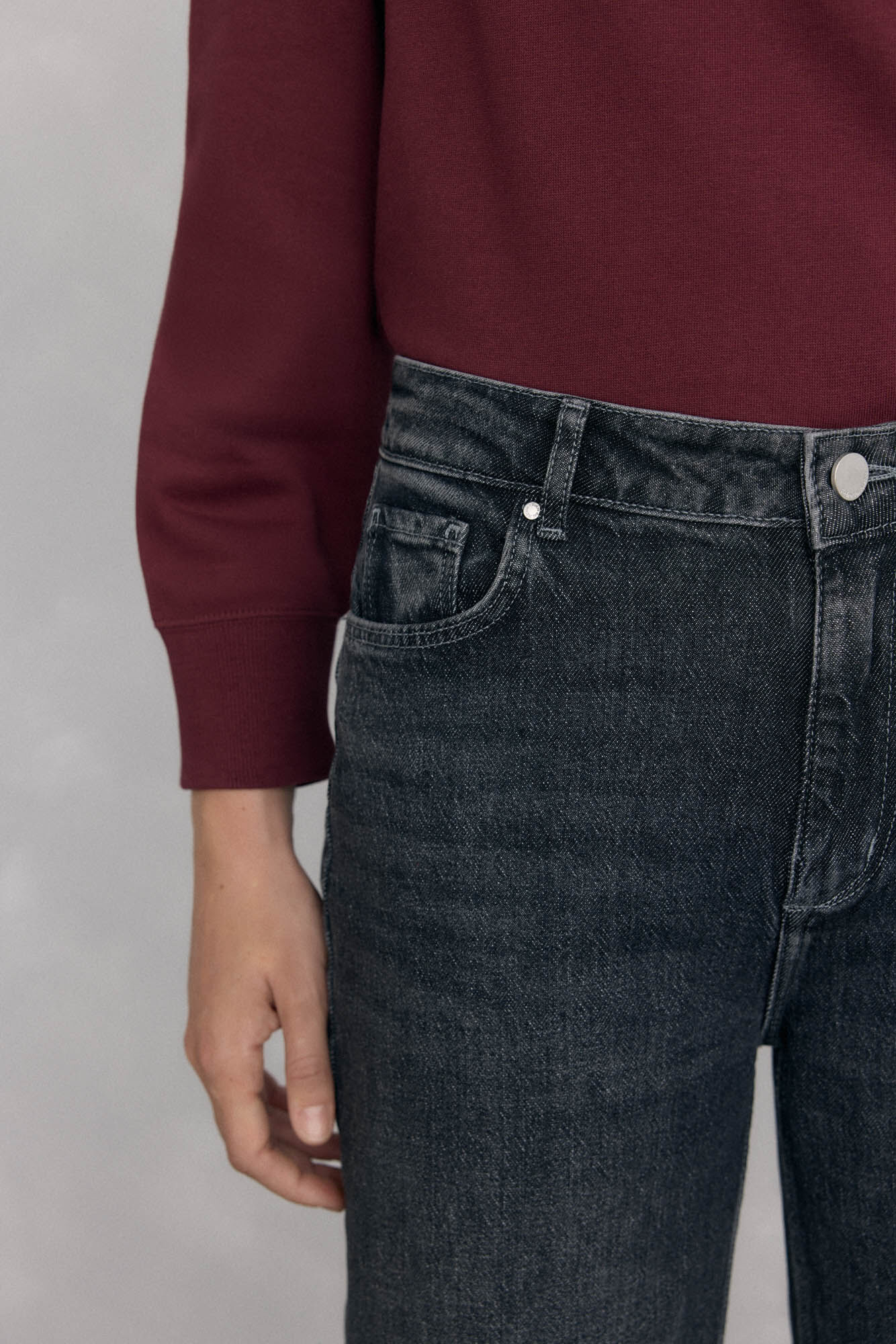 Pedro del Hierro Basic wide-leg jeans