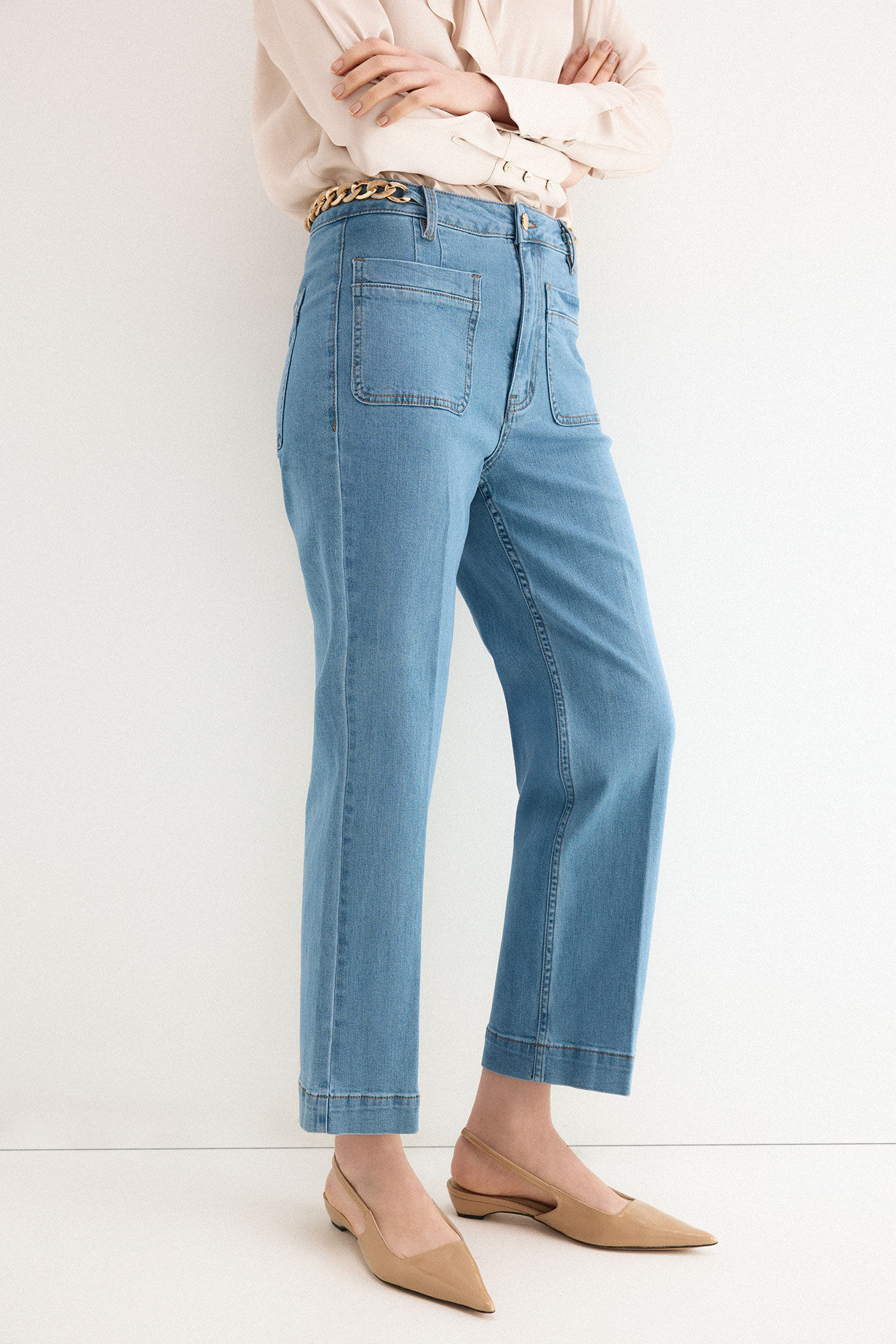 Pedro del Hierro Cropped stove pipe jeans