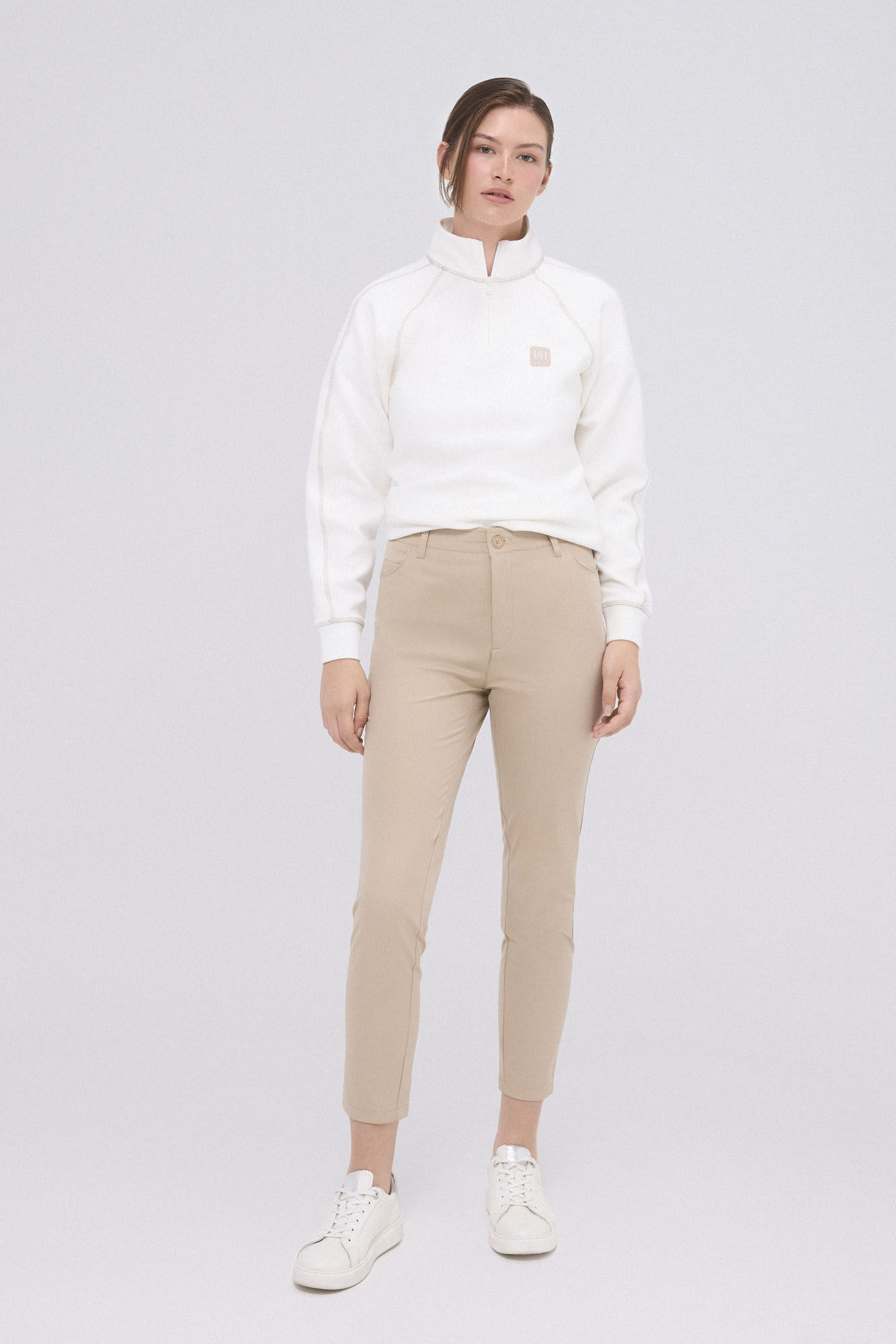 Pedro del Hierro Sudadera soft touch golf Crudo