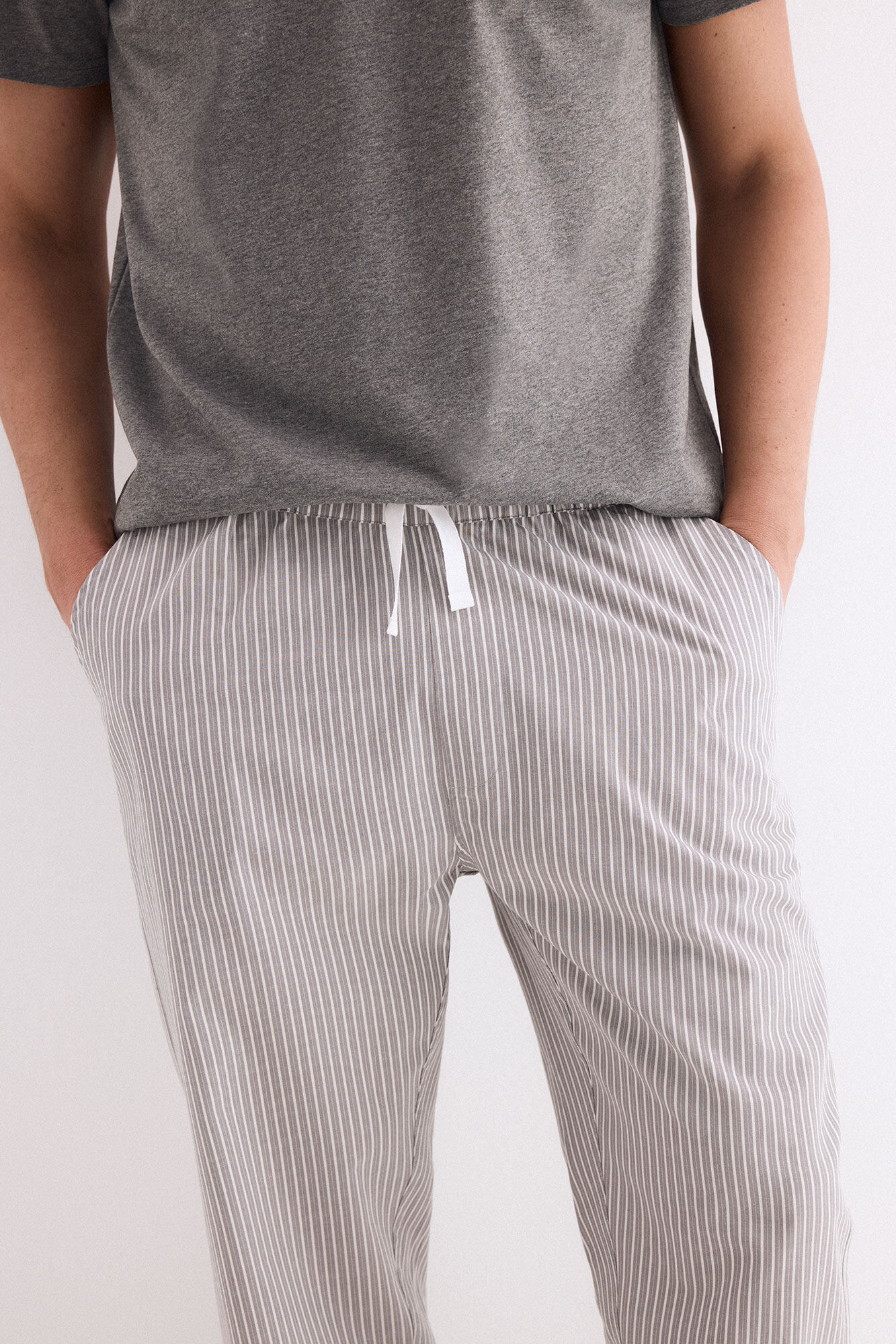 Pedro del Hierro Jersey-knit and fabric pyjama set