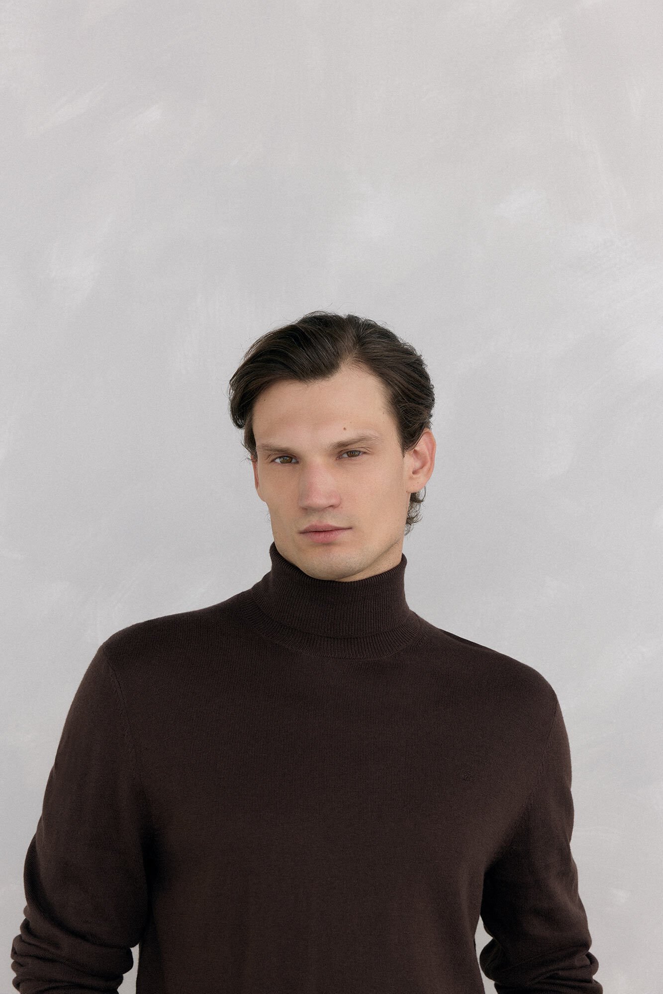Pedro del Hierro Polo neck jumper Brown