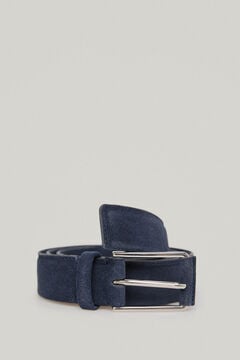 Pedro del Hierro Plain leather belt Blue
