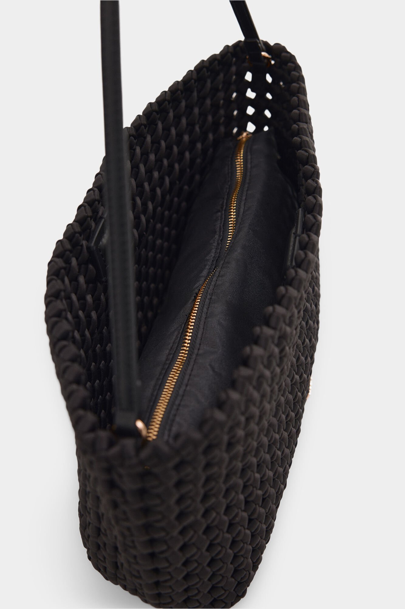 Pedro del Hierro Braided shoulder bag Black