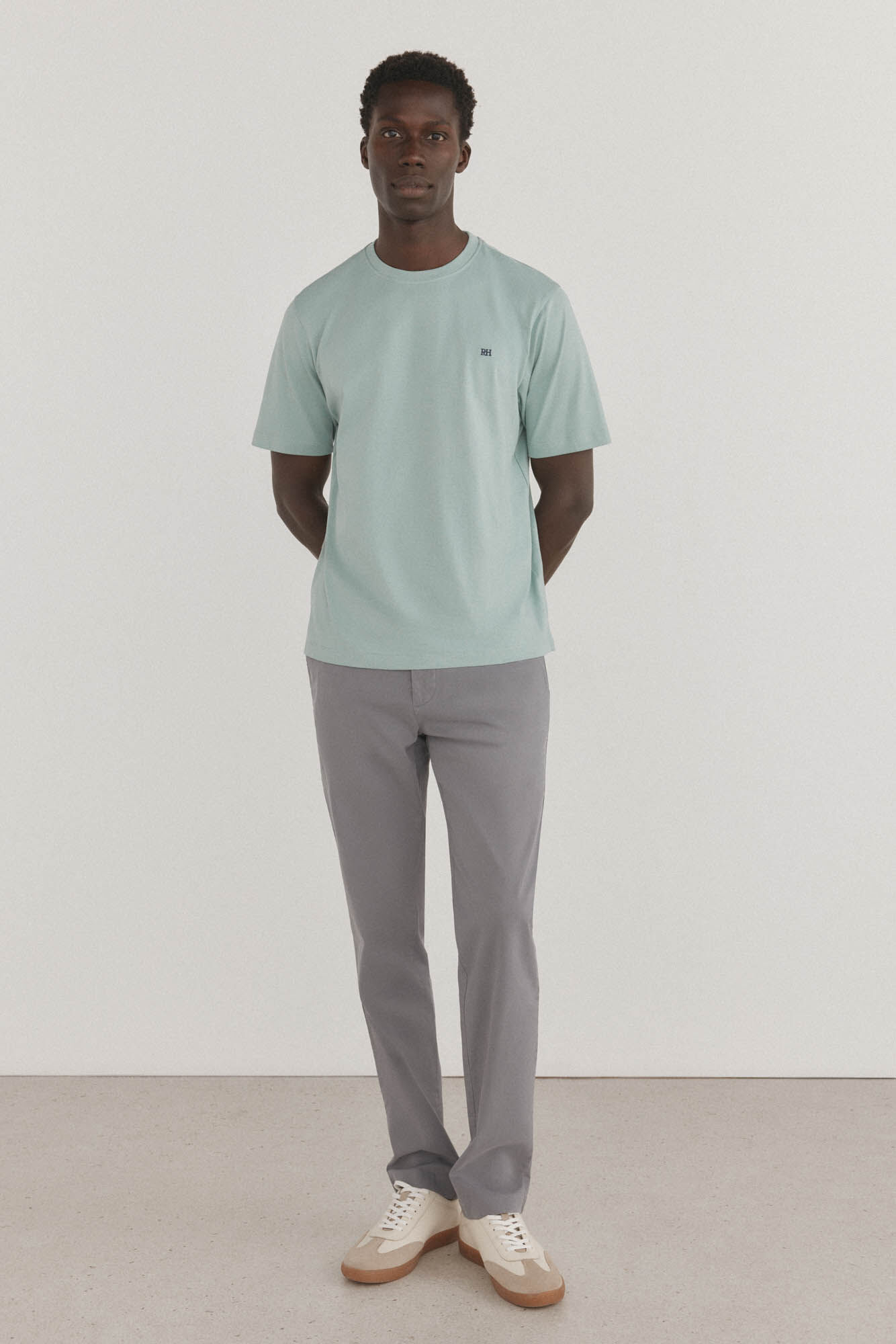 Pedro del Hierro Basic T-shirt Blue