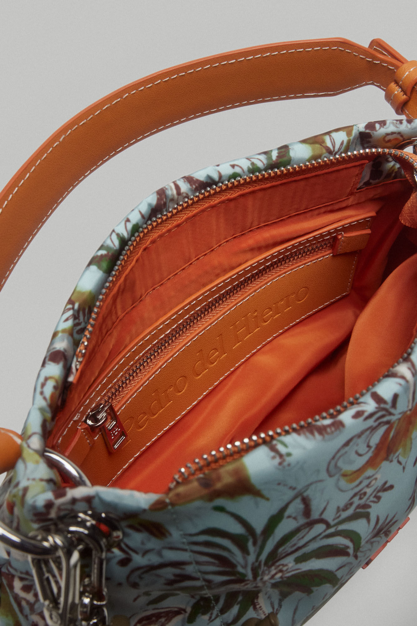 Pedro del Hierro Mala de tiracolo nylon estampado Azul