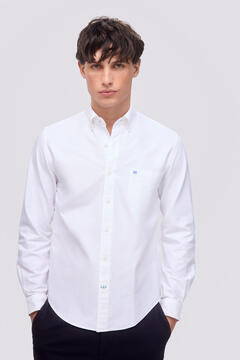 Pedro del Hierro Iconic plain Oxford shirt White