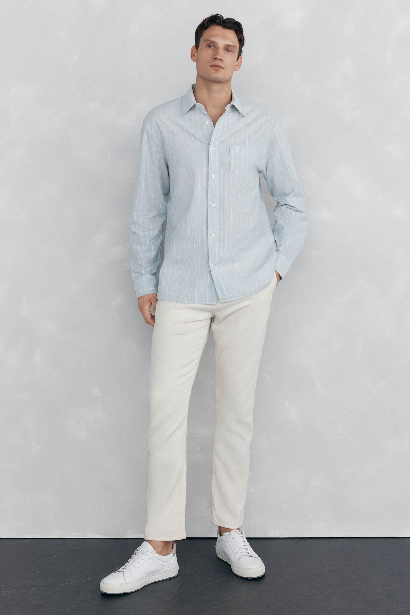 Pedro del Hierro Striped shirt   Blue