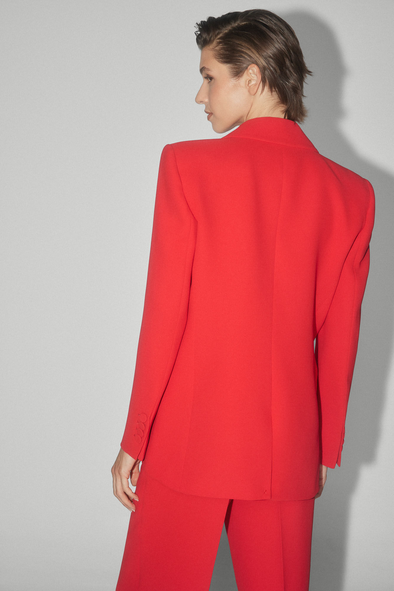 TFP by Tamara Falc&oacute; Blazer vermelho Vermelho