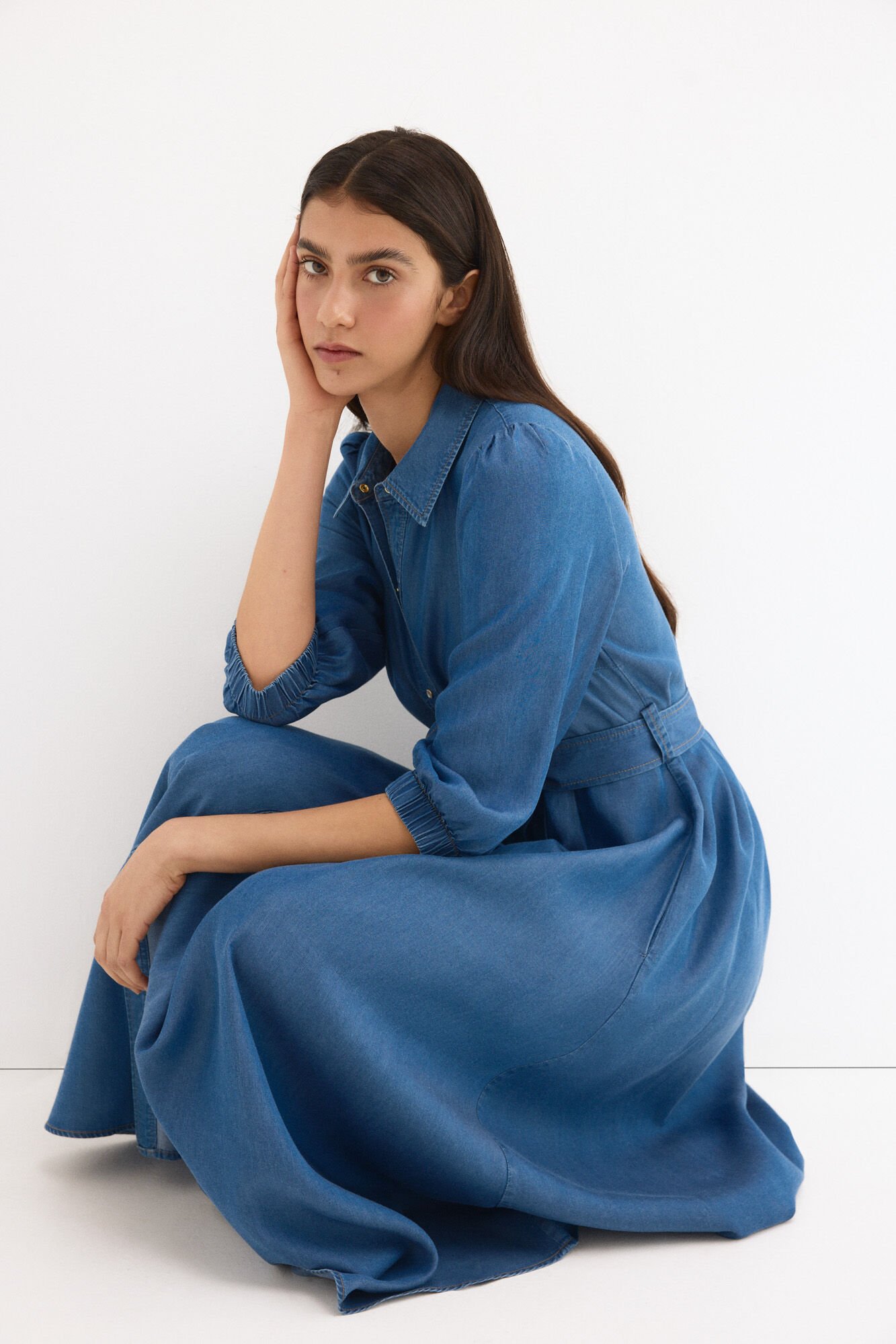 Pedro del Hierro Tencel denim shirt dress