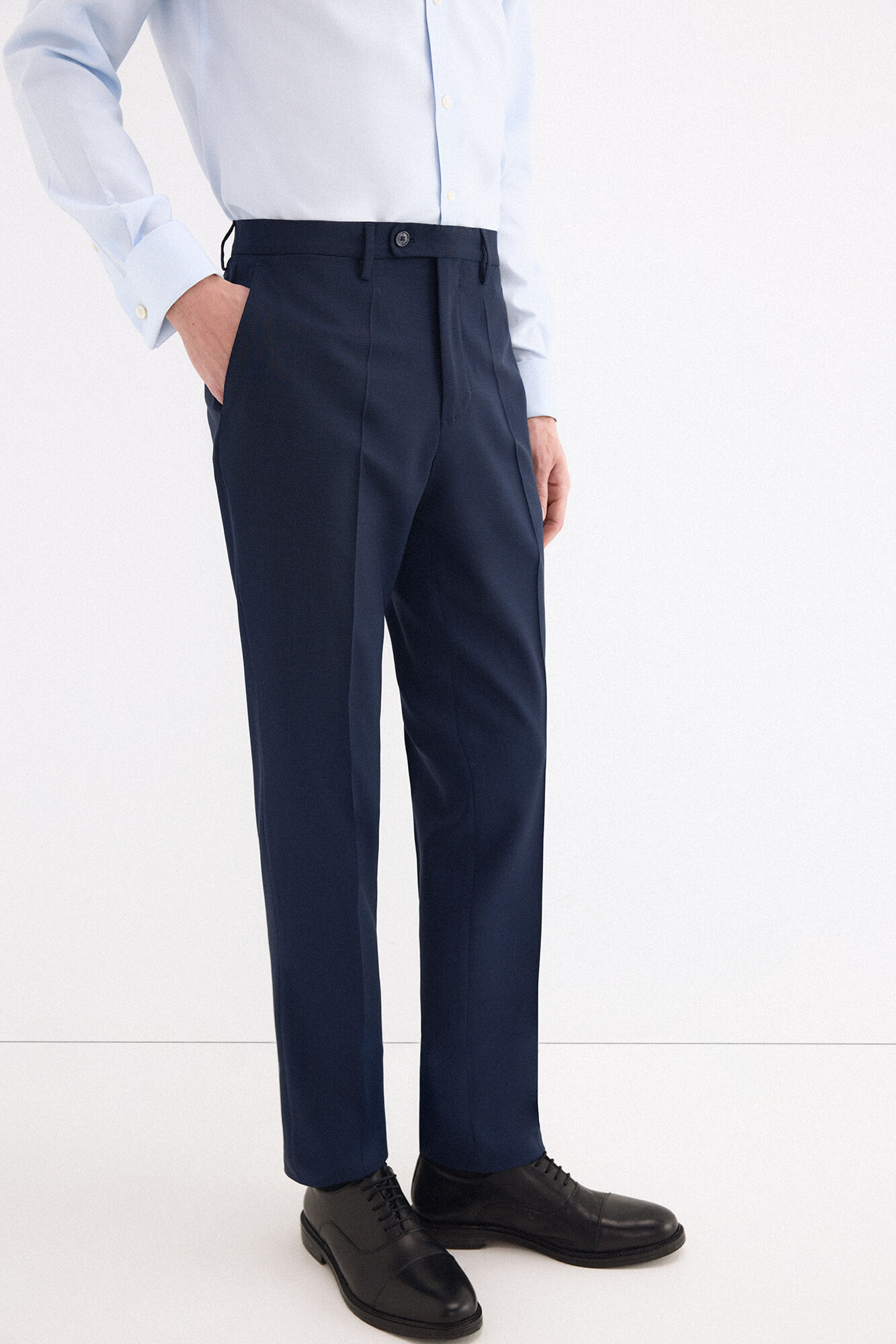 Pedro del Hierro Structured stretch trousers