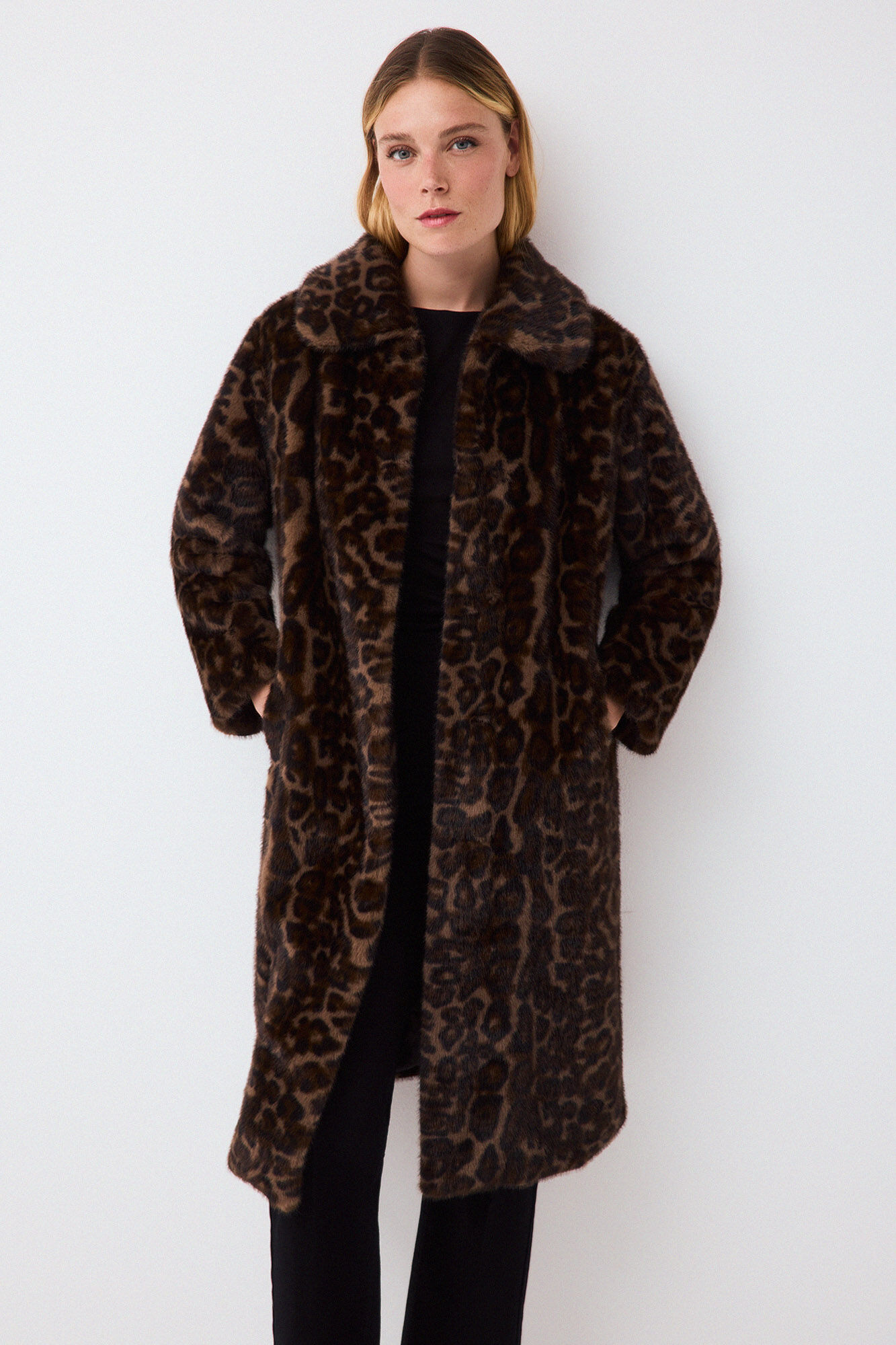 Pedro del Hierro Faux fur coat