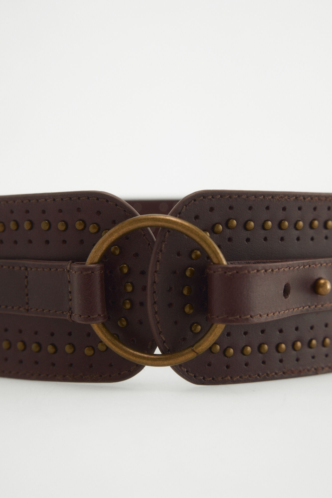 Pedro del Hierro Leather wide belt