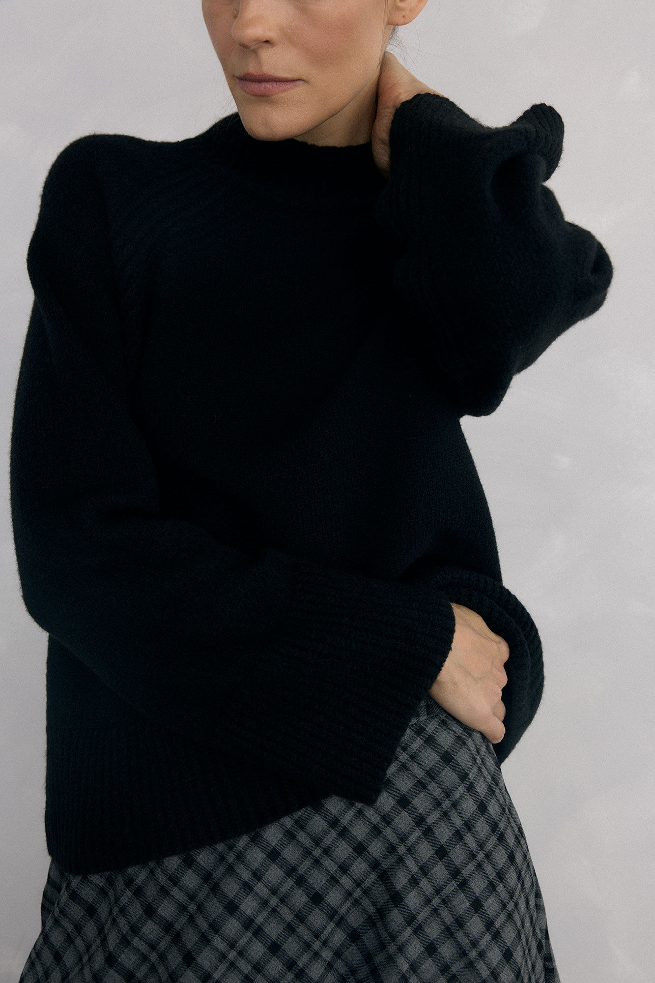 Pedro del Hierro Jersey perkins acampanado Black