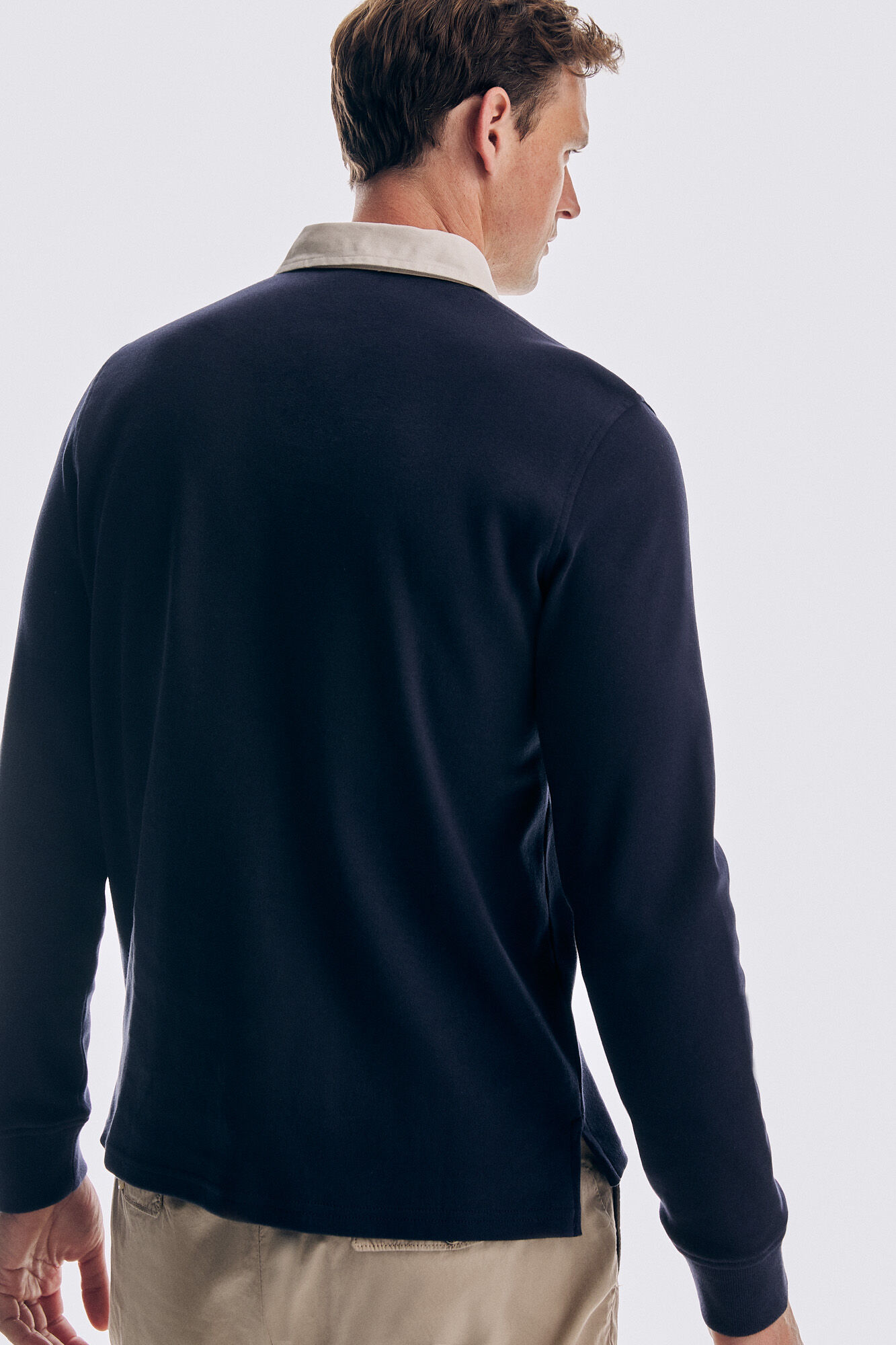 Pedro del Hierro Plain rugby shirt Blue