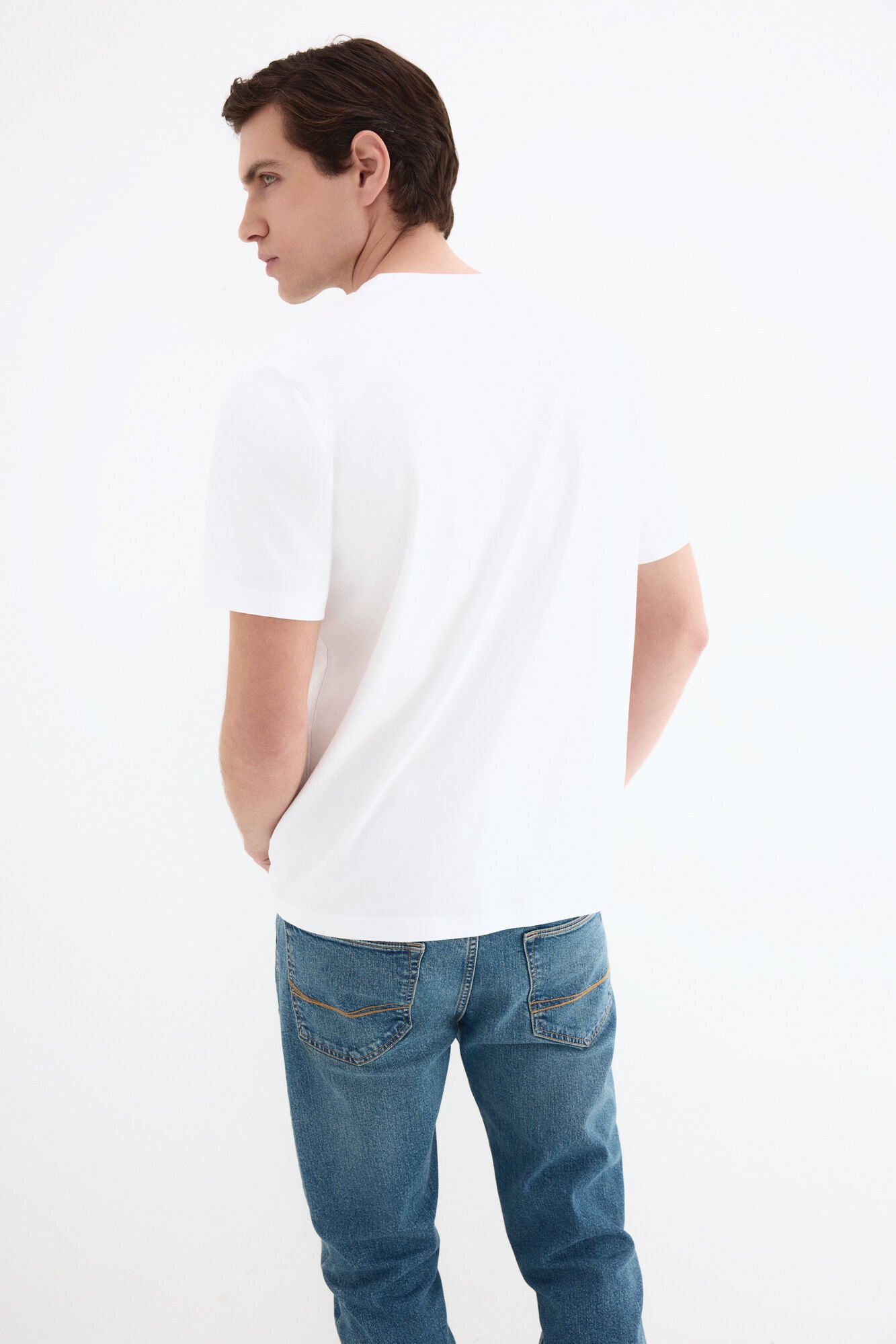 Pedro del Hierro Mercerized T-shirt White
