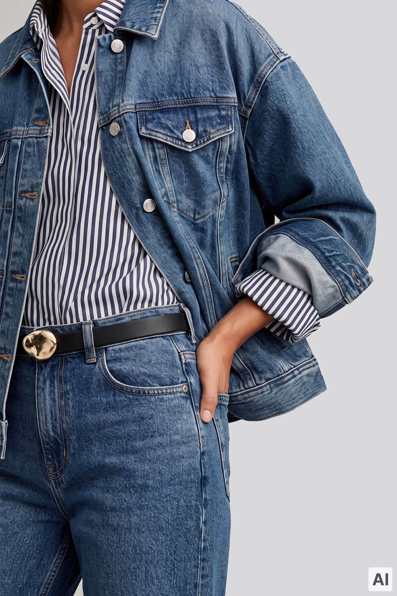 Pedro del Hierro Oversize denim jacket