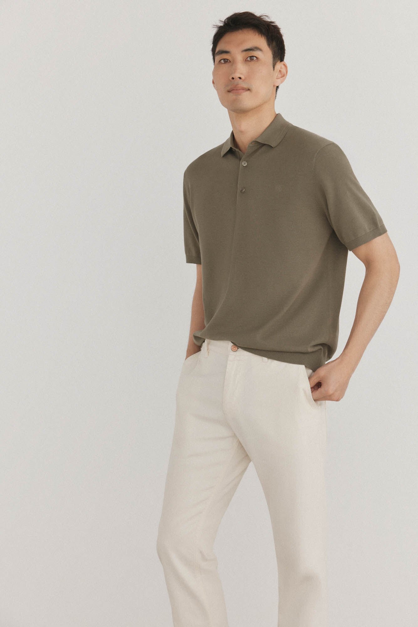 Pedro del Hierro Premium short sleeve cotton polo shirt jersey