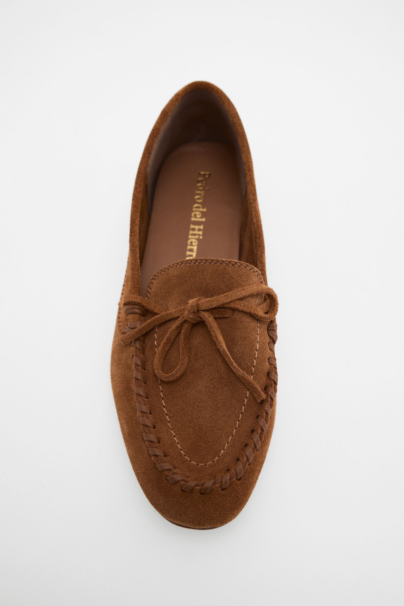 Pedro del Hierro Split leather loafer Beige