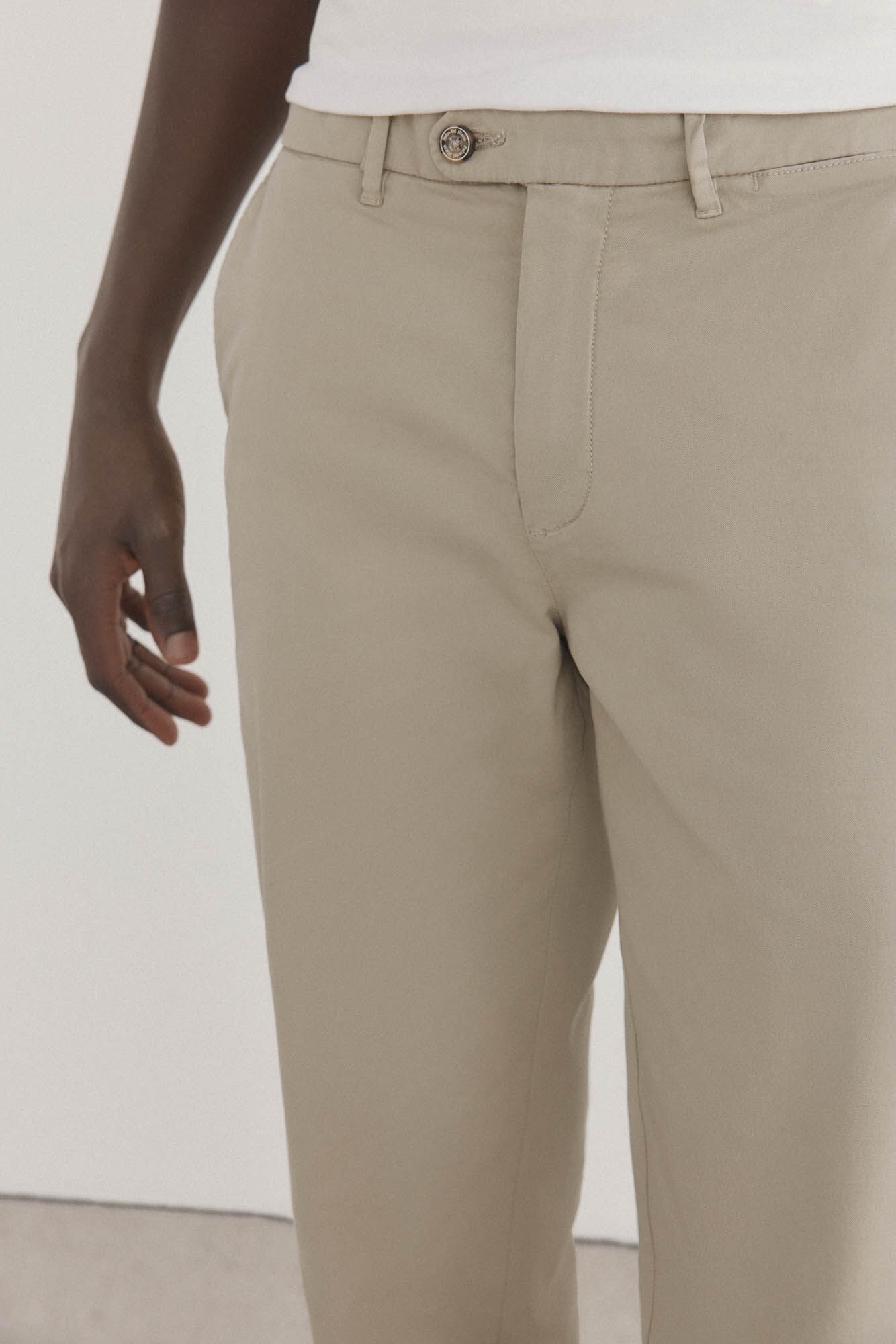 Pedro del Hierro Premium chinos trousers, regular fit Green