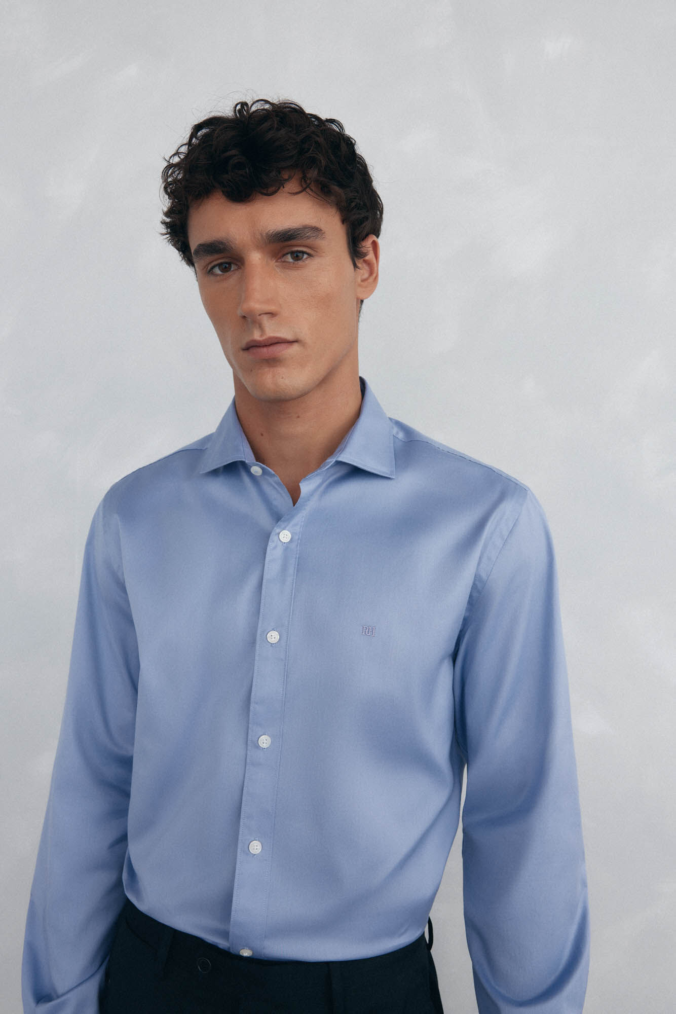 Pedro del Hierro Plain twill shirt, easy iron + anti-odor, slim fit