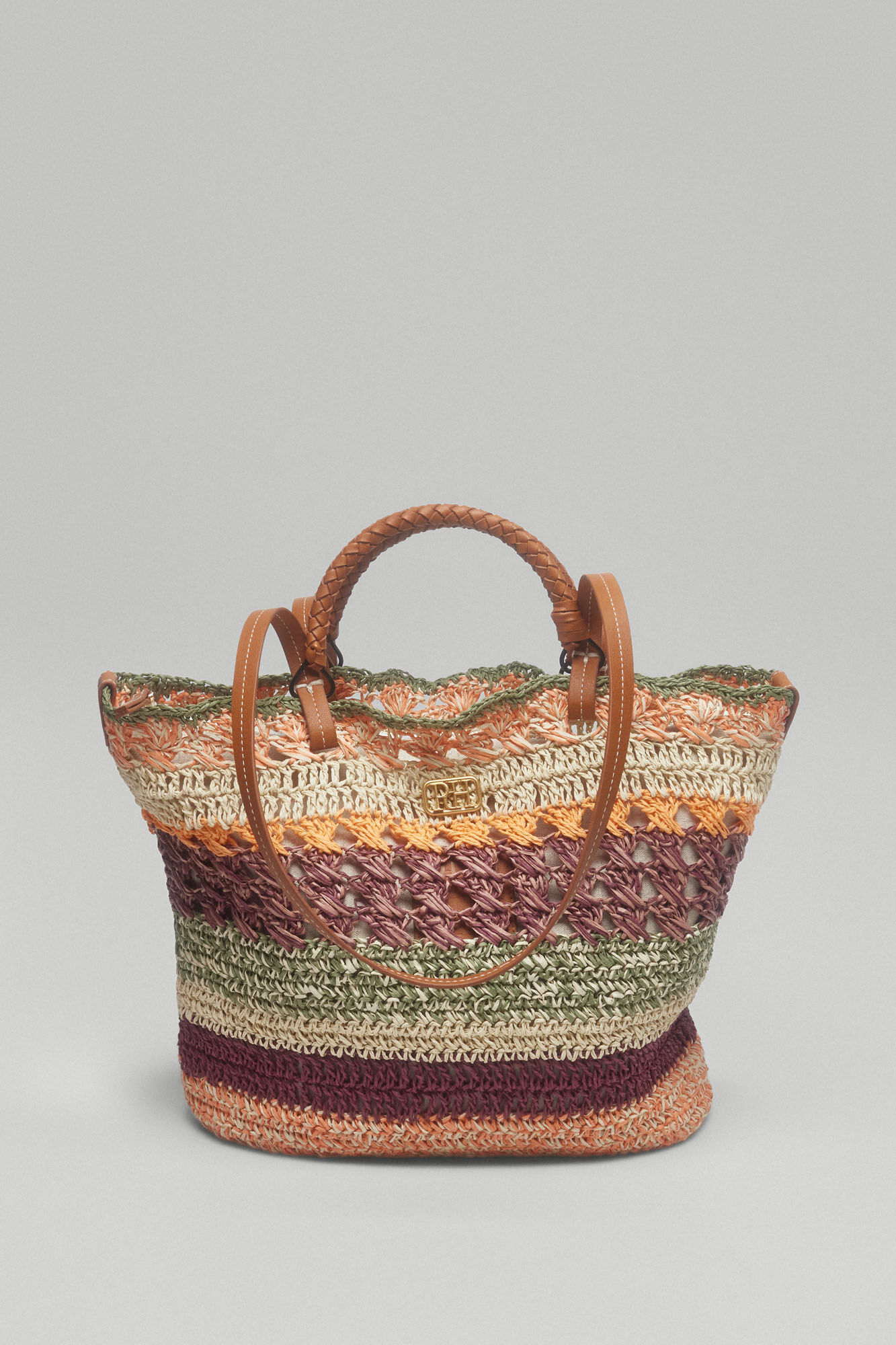 Pedro del Hierro Bolso shopper rafia multicolor Varios