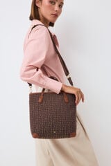 Pedro del Hierro Logo tote bag Brown
