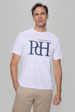 Pedro del Hierro camiseta logo White