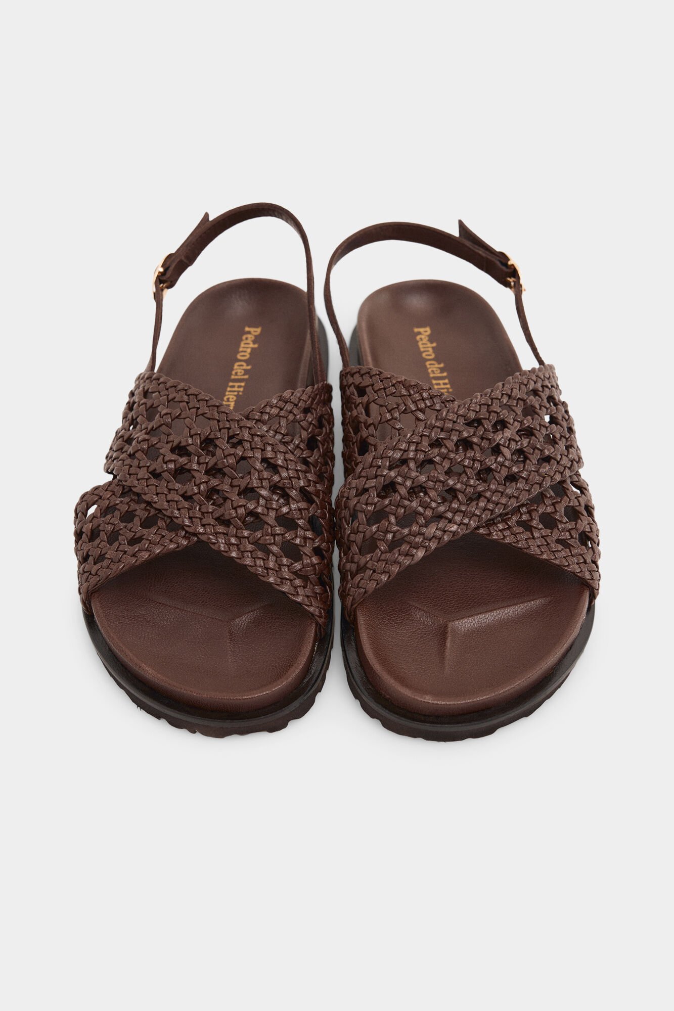Pedro del Hierro Braided sandal Brown