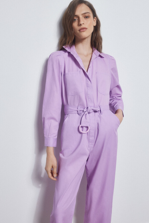 Pedro del Hierro 100% cotton jumpsuit Purple